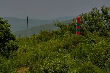 Пограничный столб РФ ИА PrimaMedia