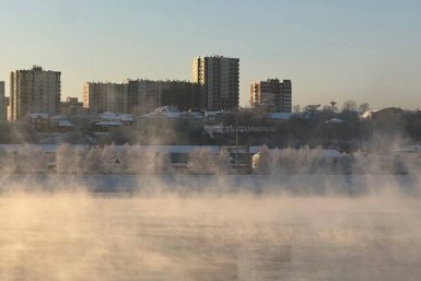 Иркутск, зима, мороз, Ангара Юлия Ушакова, ИА IrkutskMedia