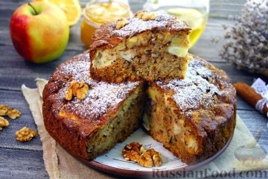 Пирог с ароматом яблок, мёда и корицы: эта шарлотка влюбит в себя с первого кусочка russianfood.com