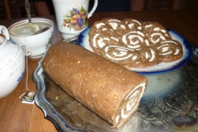 Рулет из печенья с зефиром - готовим элементарно и без выпечки - всего 5 шагов russianfood.com