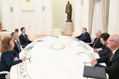 Переговоры президента РФ Владимира Путина и Стивена Уиткоффа Пресс-служба Кремля