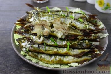 Запечённая мойва в соевом соусе russianfood.com