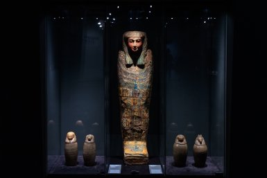 Египет, саркофаг, мумия, выставка, экспозиция Евгений  Кулешов, ИА PrimaMedia.ru