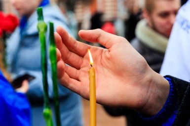 возложение, скорбь, трагедия,  свеча Евгений  Кулешов, ИА PrimaMedia.ru