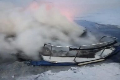 &quotХивус&quot сгорел из-за разгерметизации топливной системы на Байкале Пресс-служба ГУ МЧС России по Иркутской области
