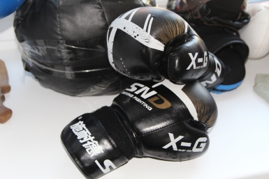 Боксерские перчатки Ольга Брютова, ИА UssurMedia