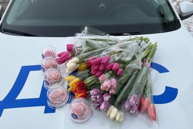 Тюльпаны Пресс-служба УМВД России по АГО