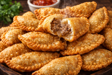 Те самые "посикунчики" - готовлю мини-чебуреки по-уральски: ну очень сочные и хрустящие