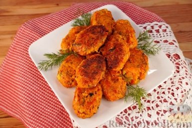 Морковные котлеты со сладким перцем и сыром russianfood.com