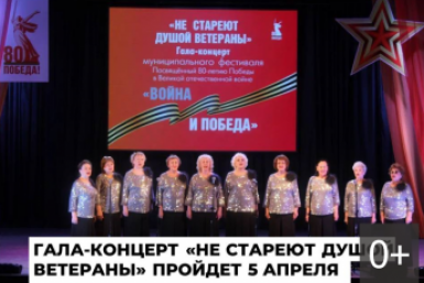 Гала-концерт фестиваля "Не стареют душой ветераны" состоится в Ангарске