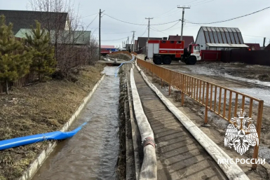 37 участков подтоплено талыми водами в Иркутском МО и Усольском районе Пресс-служба ГУ МЧС России по Иркутской области