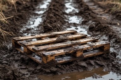 Жители построили самодельный мост, чтобы посещать детскую поликлинику Сгенерировано ИИ