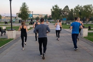 Зарядка с чемпионом прошла в Саянске при поддержке &quotЕдиной России&quot создано при помощи ИИ