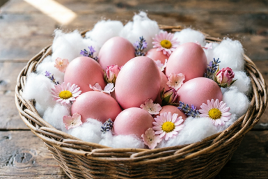 Луковая шелуха - банальщина: беру 1 овощ и получаю красивые скорлупки к Пасхе