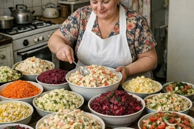 В СССР каждая хозяйка знала эти 10 салатов. Сможете угадать по рецептам? - ТЕСТ