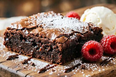 Шоколатопита - этот брауни вы не забудете никогда. Пропитан насыщенным кофейно-шоколадным сиропом