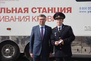 Полицейский из Ангарского округа стал "Почётным донором России"