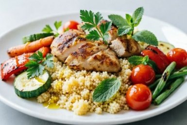 Ароматный и сытный кускус с курицей, овощами и стручковой фасолью: готовится на одной сковороде - без лишней посуды и мороки