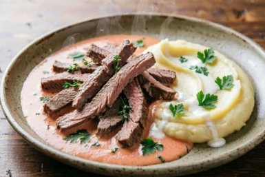 Как приготовить идеальный бефстроганов с нежным пюре в домашних условиях? - сытный и вкусный ужин для всей семьи