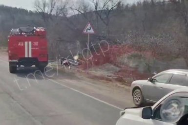 Иномарка вылетела с дороги в Усть-Кутском районе