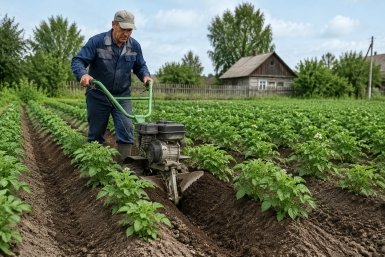 4 ошибки при окучивании картошки Сгенерировано ИИ