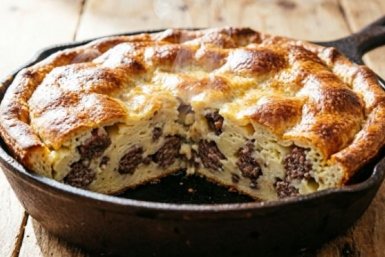 Пирог-вкуснятина: ужин за 30 минут на сковороде — берем на заметку и готовим без мороки
