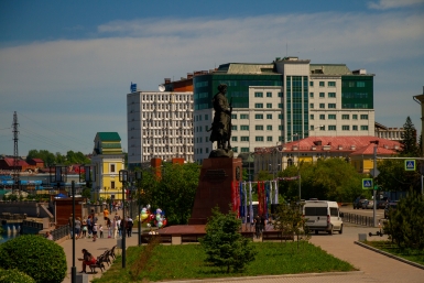 Иркутск. Памятник Якову Похабову Юлия Ушакова, ИА IrkutskMedia