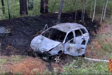Два человека погибли в ДТП с загоревшимся автомобилем в Иркутском районе