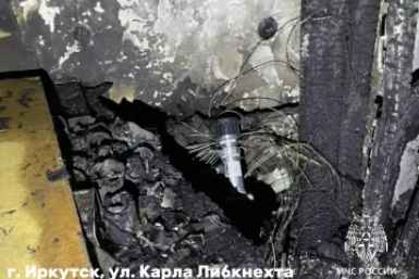 Трех взрослых и ребенка спасли на ночном пожаре в Иркутске МЧС по Иркутской области