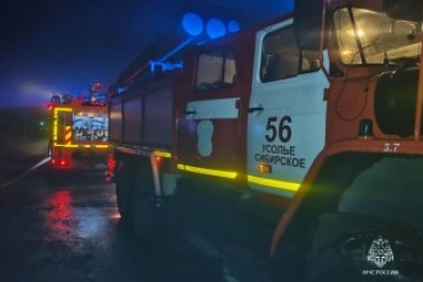 Пожар в цеху унёс жизнь 52-летнего мужчины в Усолье-Сибирском