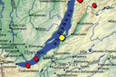 Землетрясение магнитудой 4,1 произошло у берегов Байкала