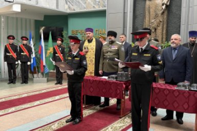 Воспитанники Ангарского казачьего корпуса дали клятву верности Отечеству