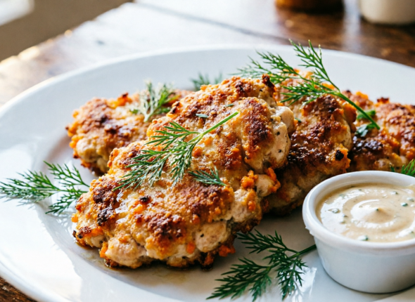 Куриные отбивные в аппетитном морковном кляре - сочные, хрустящие и золотистые. Детям понравятся