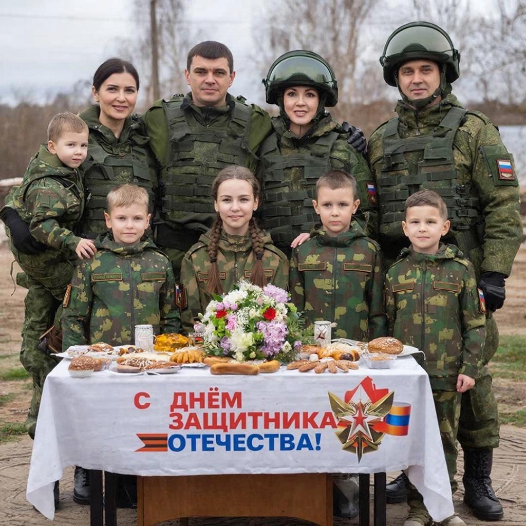 Празднуем с весельем 23 февраля: список идей, как сделать день улетным для всей семьи GigaChat (12+)