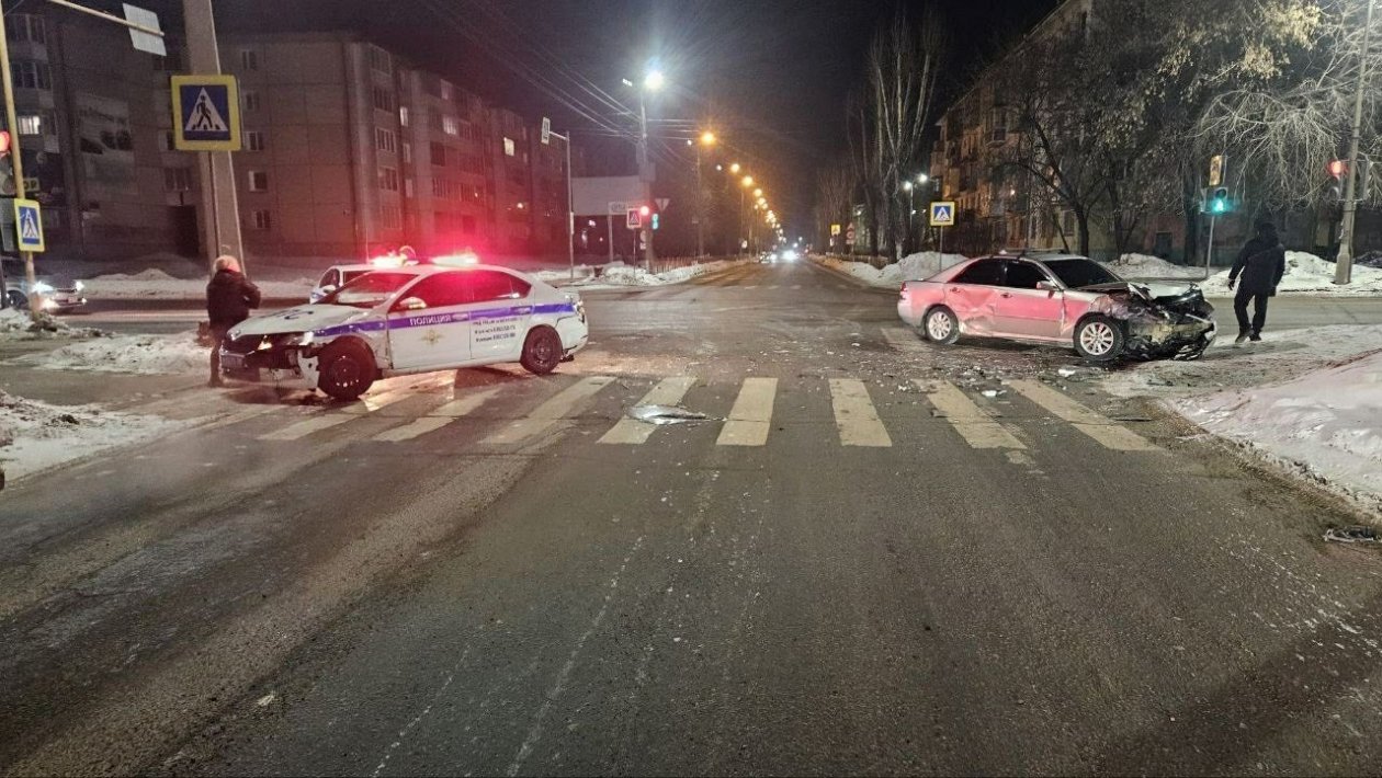 В Ангарске произошло ДТП с участием автомобиля ДПС ДТП 38RUS в тг (18+)