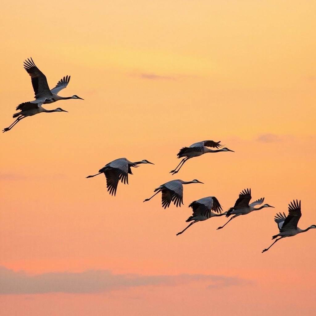 Журавли создано при помощи ИИ