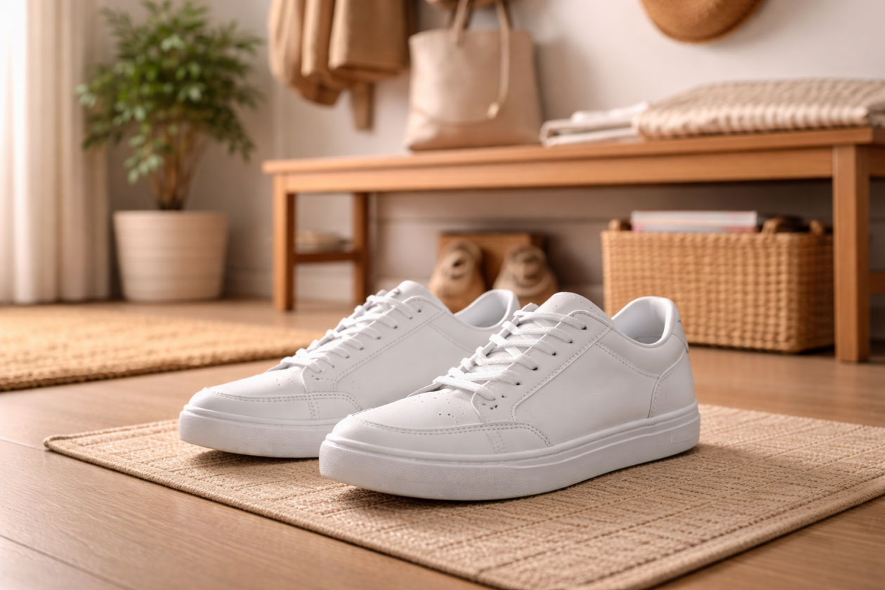 Использую эти 7 лайфхаков и щеголяю в кипенно-белых кроссовках всю весну Сгенерировано нейросетью