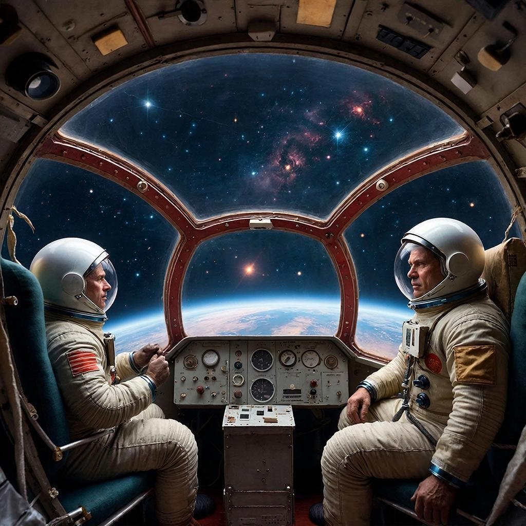 Космос создано при помощи ИИ