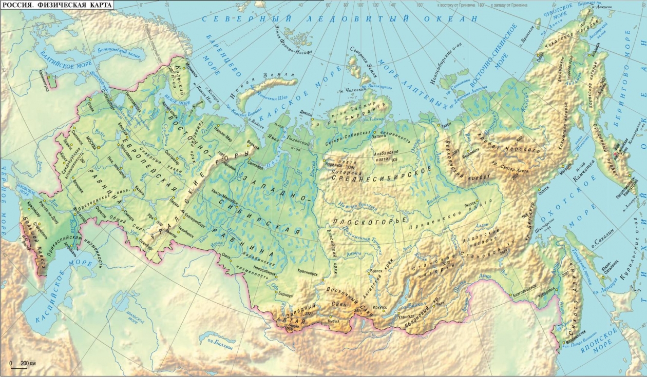 Карта России, тематическое фото nemiga.info/karta-rossii