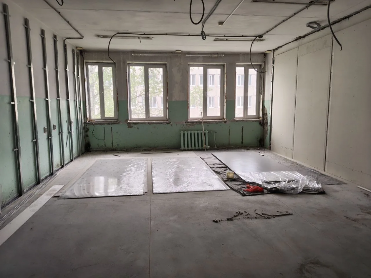 Масштабный ремонт городской больницы продолжается в Ангарске Пресс-служба администрации АГО
